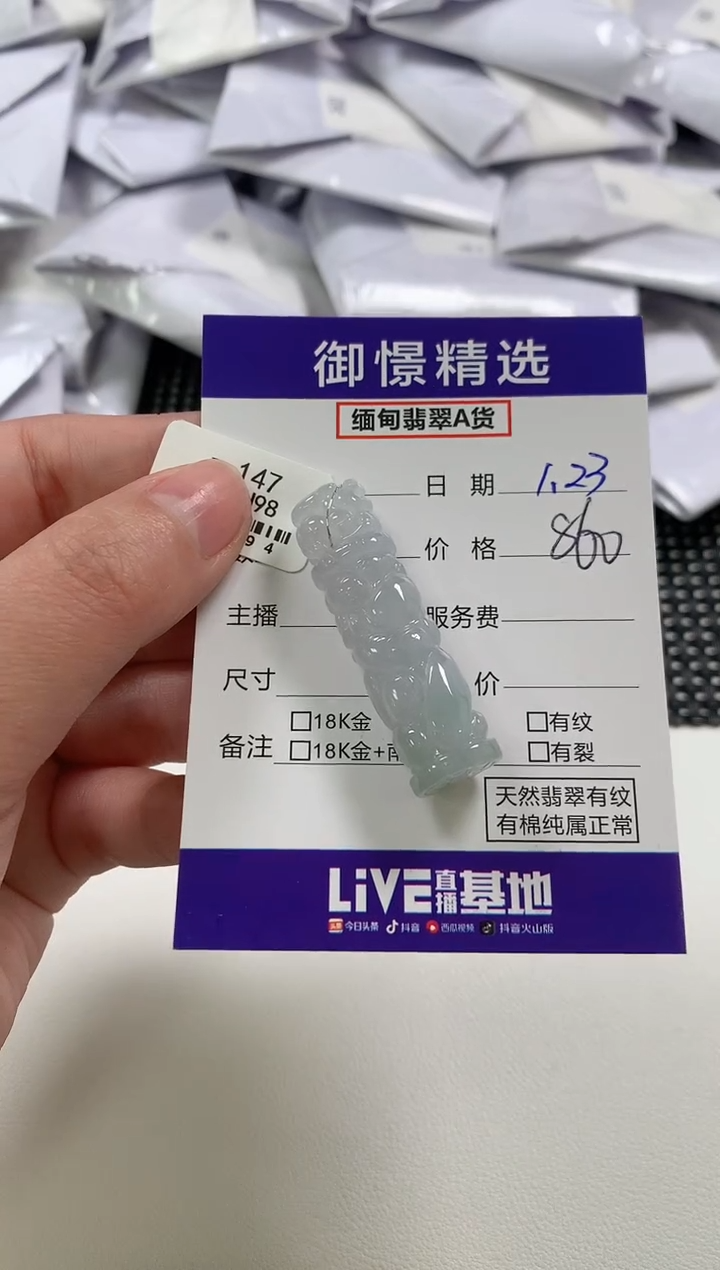 【闪购商品】翡翠颈饰未镶嵌17         