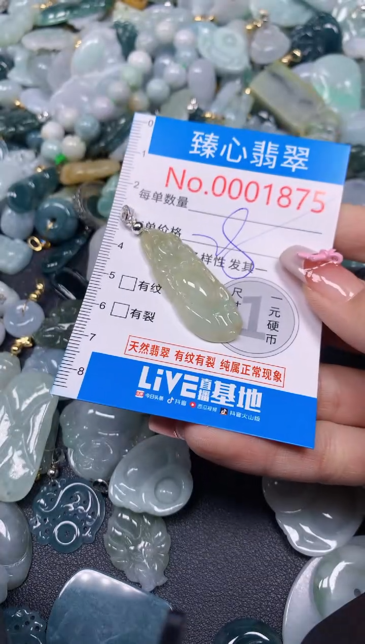 【闪购商品】翡翠颈饰未镶嵌含绳0001875