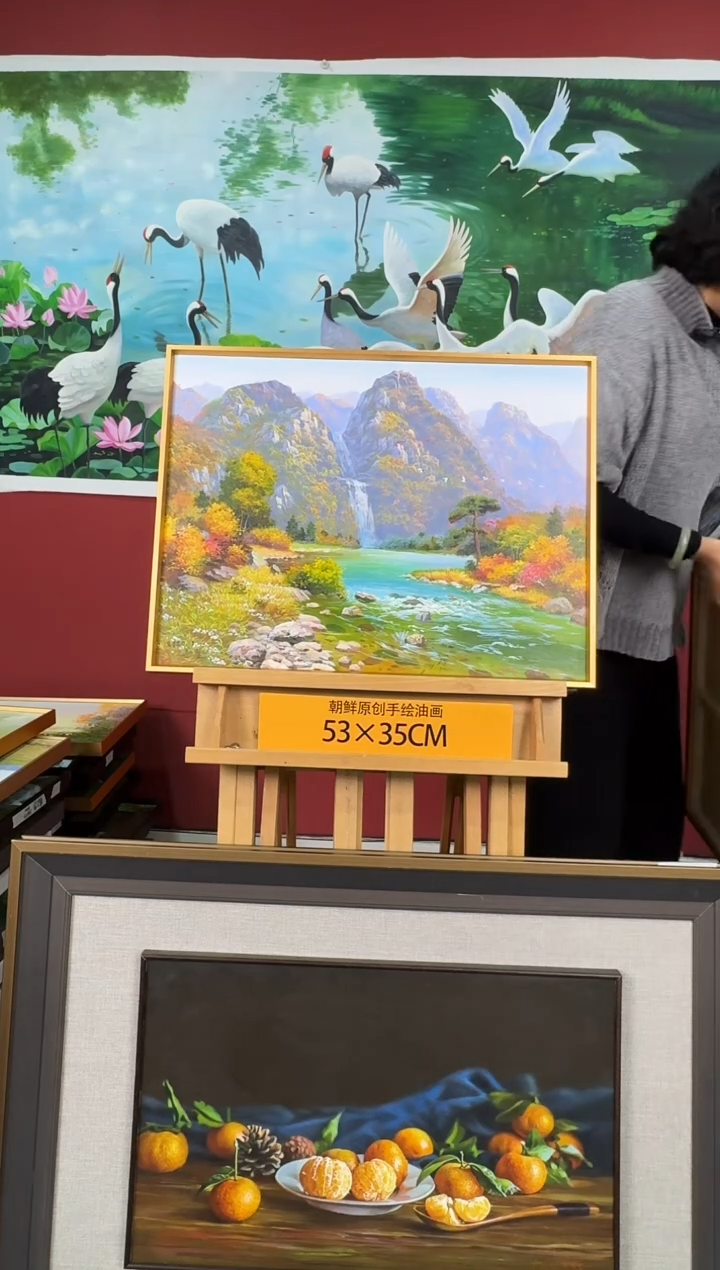 油画【223号】约53*35cm丨朝鲜原创纯手绘孤品油画丨顺丰包邮