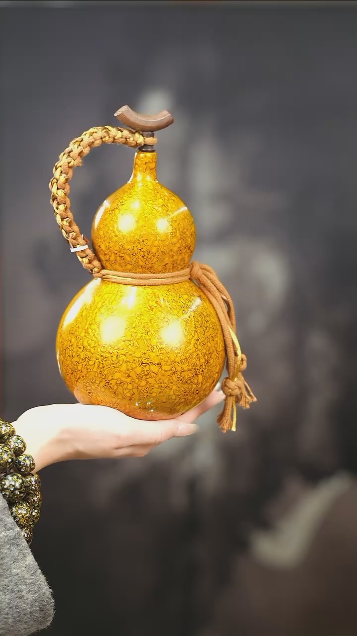 【闪购商品】XA120漆艺酒葫芦不包手串及旋转底座