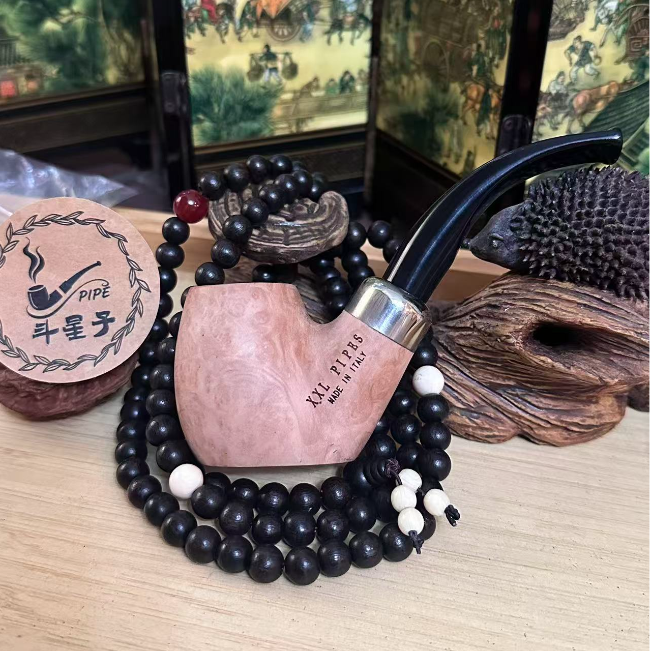【原木保罗总统】8意大利手工石楠木烟斗 老斗客必备 男人快乐法宝