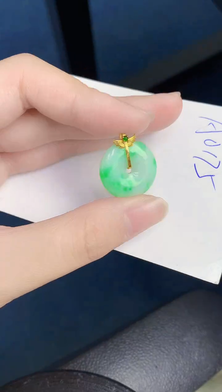 【闪购商品】翡翠颈饰18K金镶嵌000000000