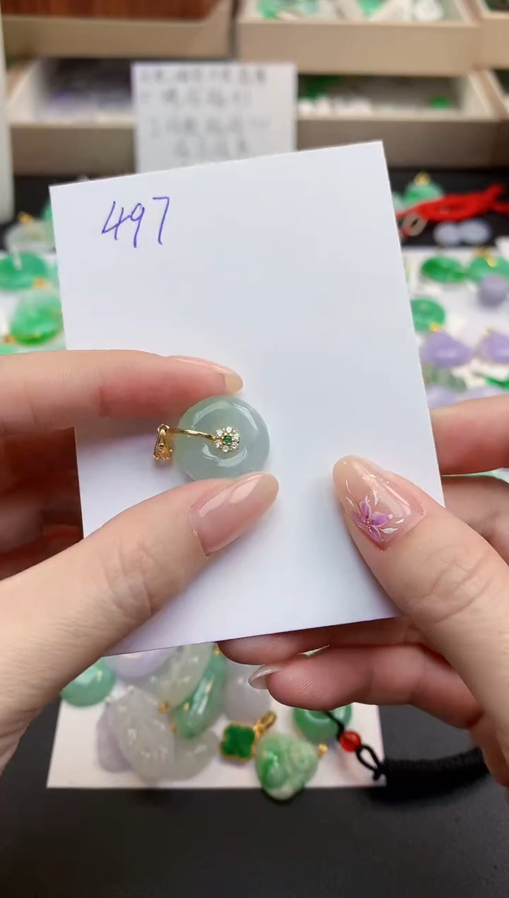 颈饰未镶嵌翡翠天然缅甸A货翡翠