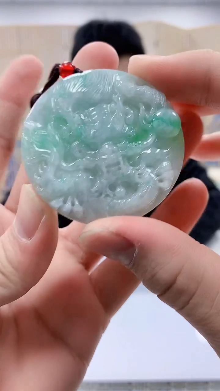 【闪购商品】定制翡翠未镶嵌5153bb-毛货挂件73