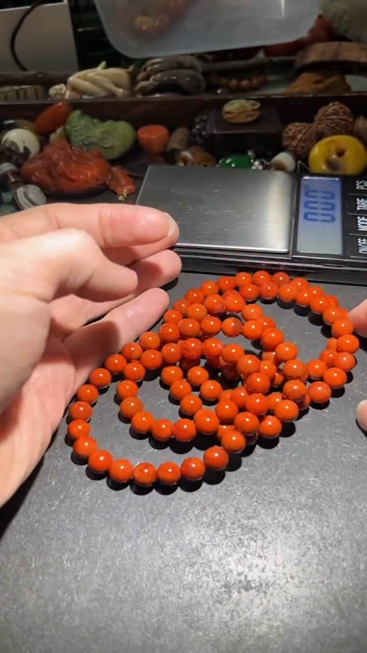 未镶嵌手串南红玛瑙pz1225-24约8mm