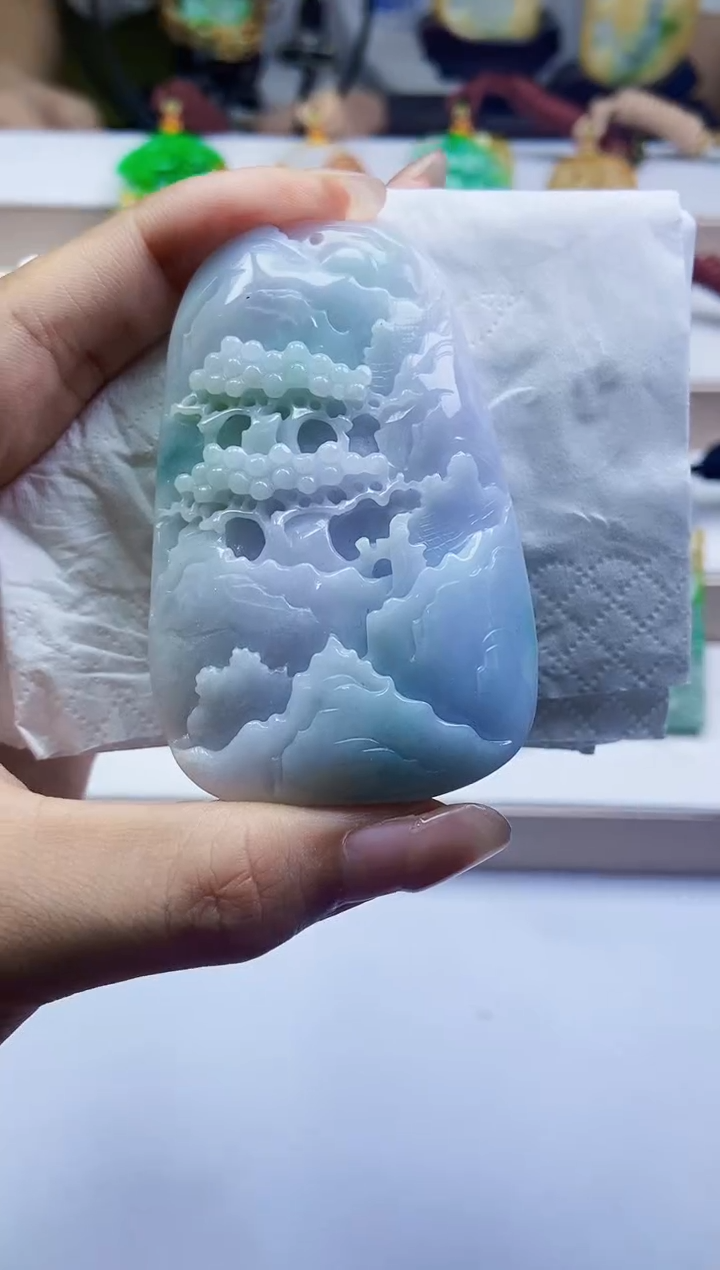 颈饰未镶嵌翡翠翡翠A货
