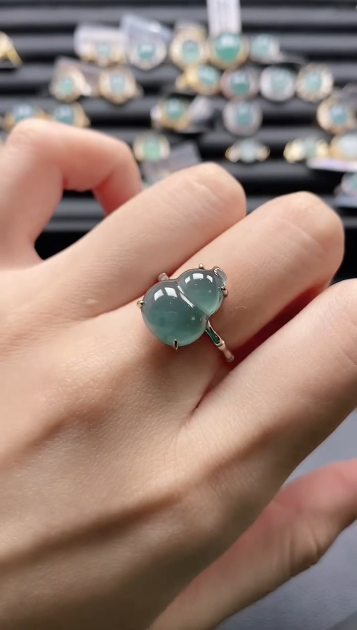 【闪购商品】翡翠戒指银S925镶嵌11111