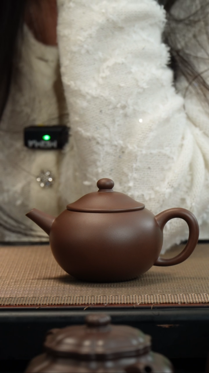 【闪购商品】紫砂茶壶老紫泥圆珠