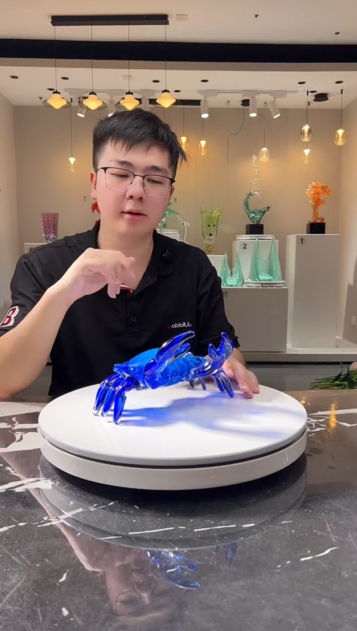 摆件巴比特美学 蓝色螃蟹