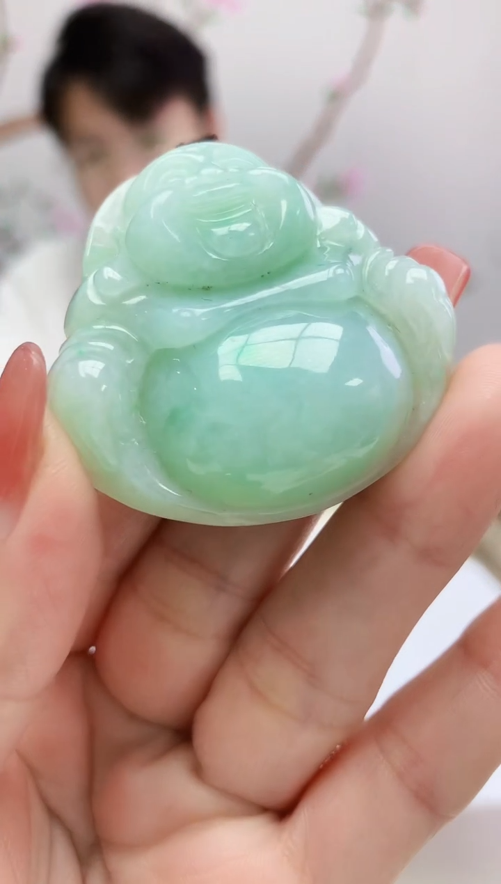 定制翡翠未镶嵌005xm-毛货佛公70