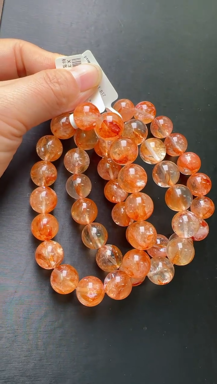 【闪购商品】水晶单圈未镶嵌黄胶花手串13m+多样发一 X38009