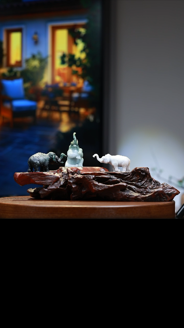 【闪购商品】翡翠摆件未镶嵌翡翠大象