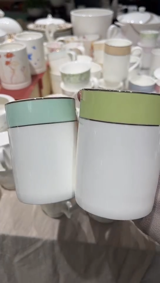 瓷2个马克杯隆达骨瓷 