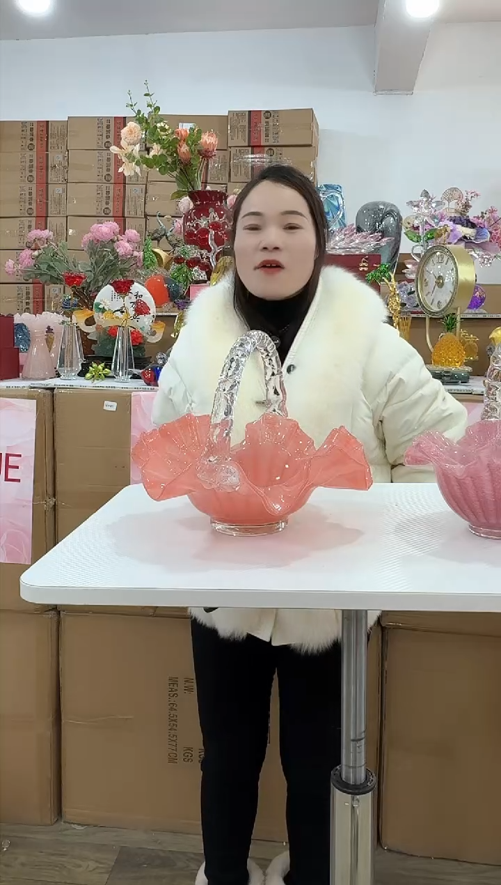 【闪购商品】琉璃迪喜花器-m-早 大号提篮