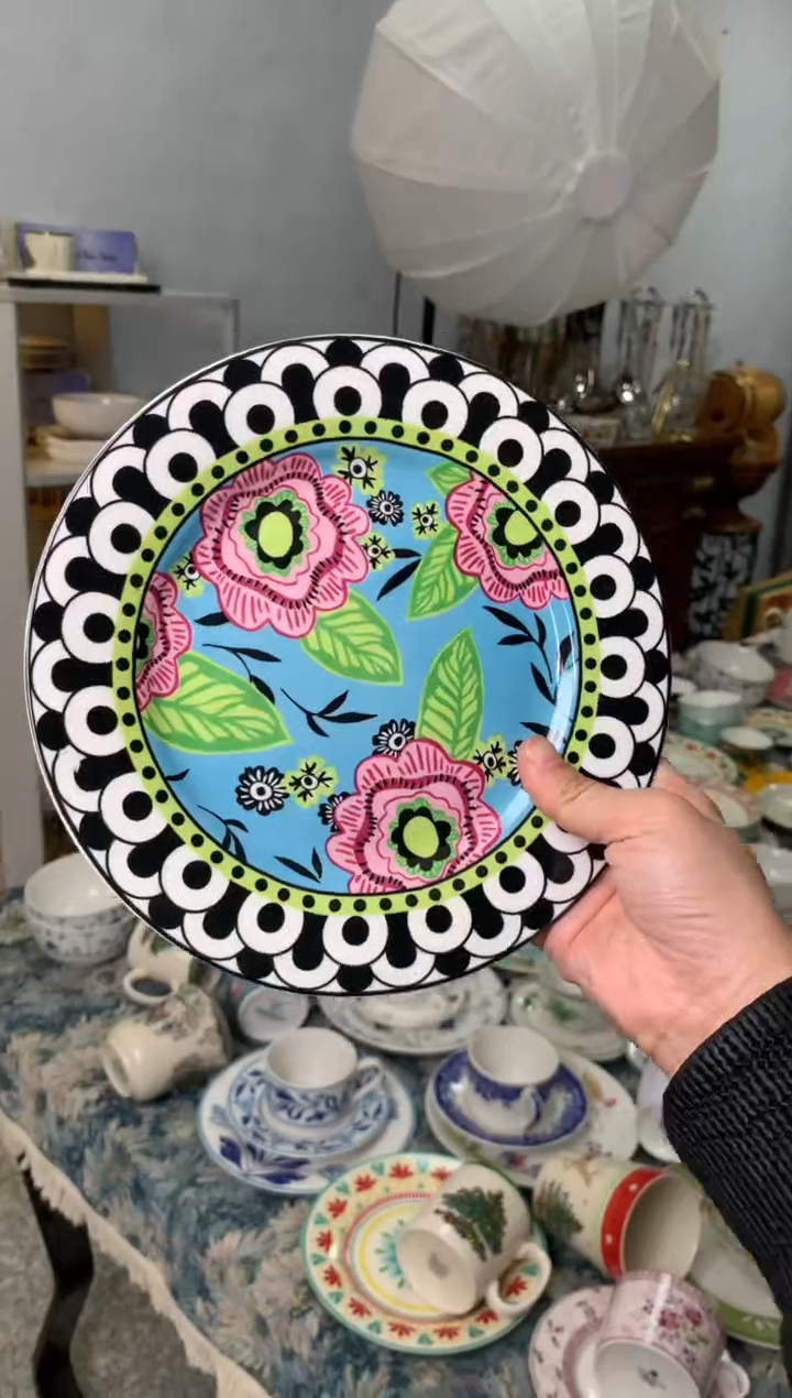 【闪购商品】瓷片陶瓷原单CC250餐具1个8寸