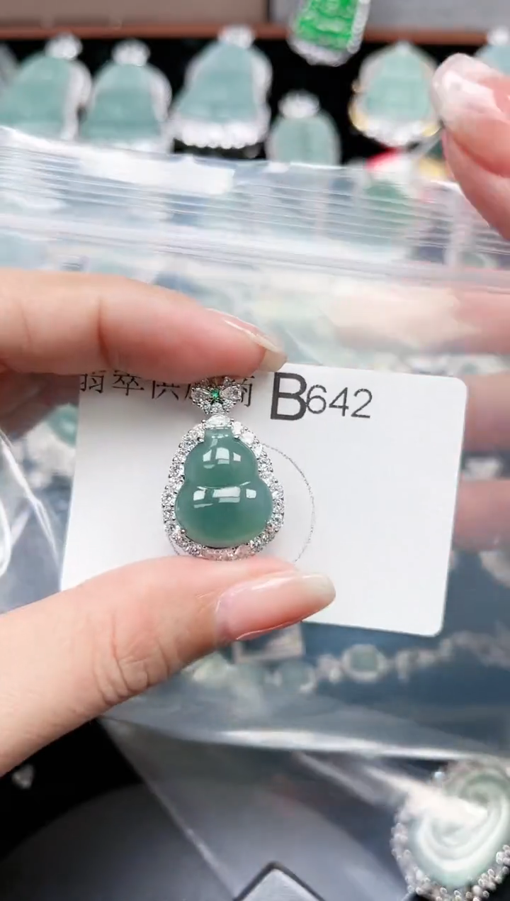 【闪购商品】翡翠颈饰未镶嵌642赠皮绳