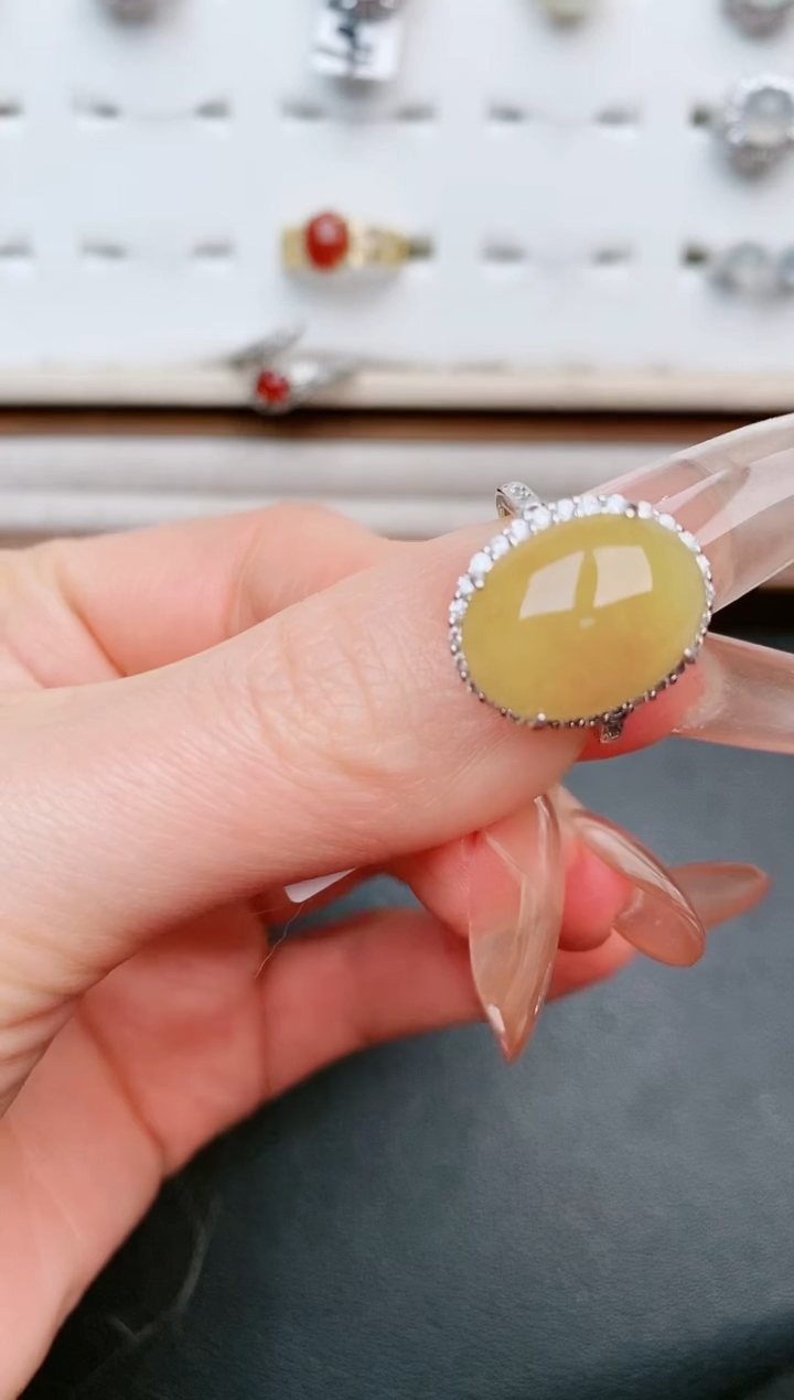 【闪购商品】翡翠戒指银S925镶嵌.....