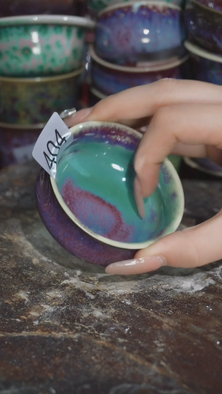 摆件精品窑变钧瓷茶器