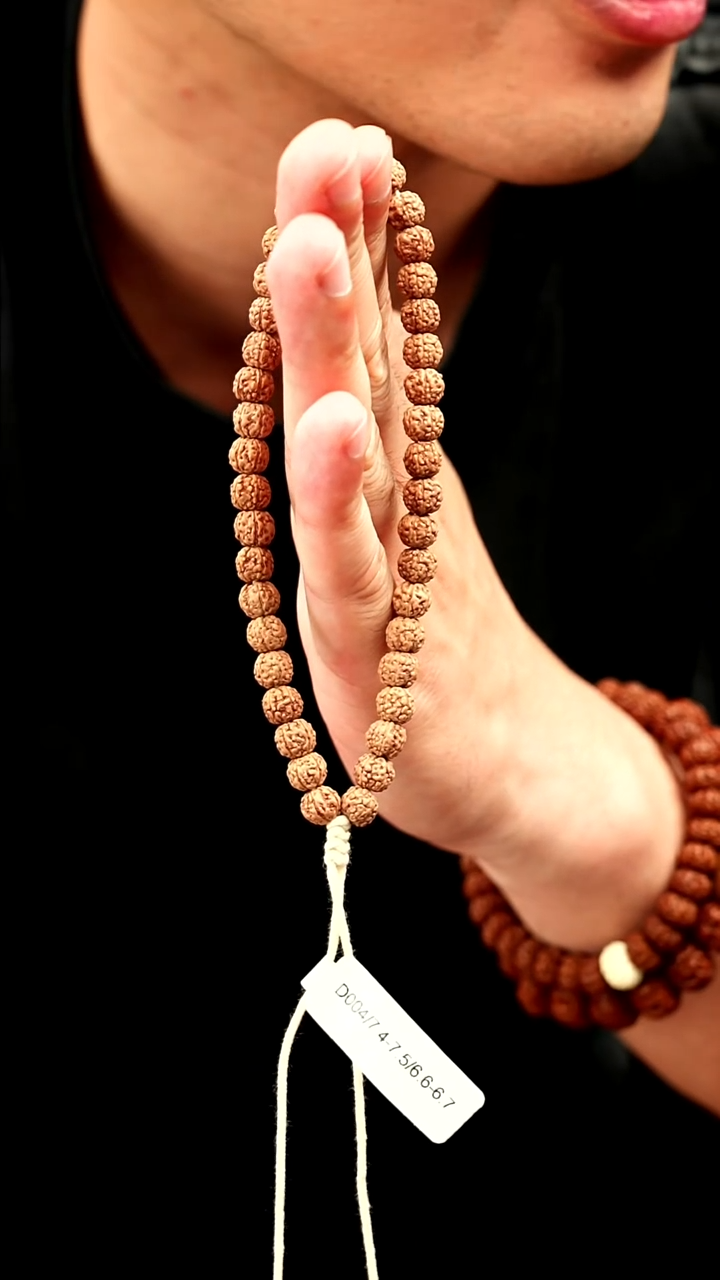 金刚菩提手串7mm盘龙纹原桩单圈