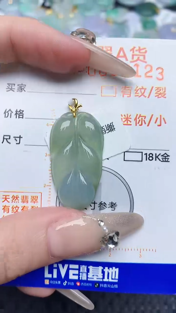 【闪购商品】翡翠颈饰18K金镶嵌86876786876