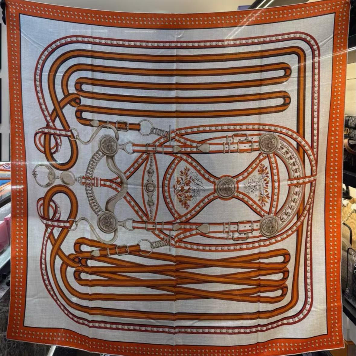 99新 Hermes/爱马仕 盛大欢庆方巾