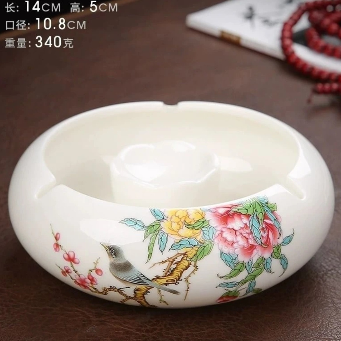 茗香瓷器 香远益清烟灰缸-1050（直播专享）