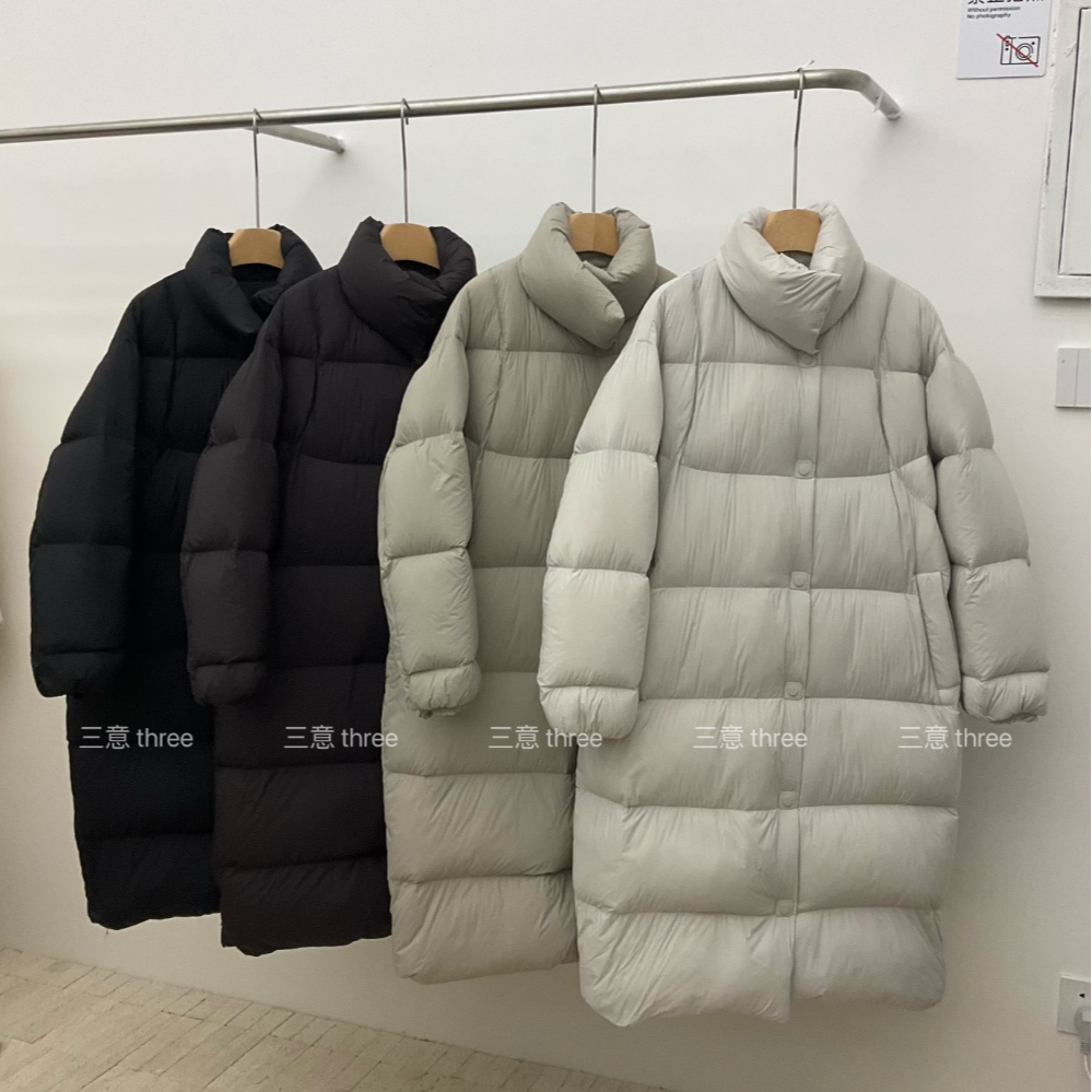 言丫精选云朵泡芙零负担加厚鹅绒服90白鹅绒羽绒服保暖长款外套