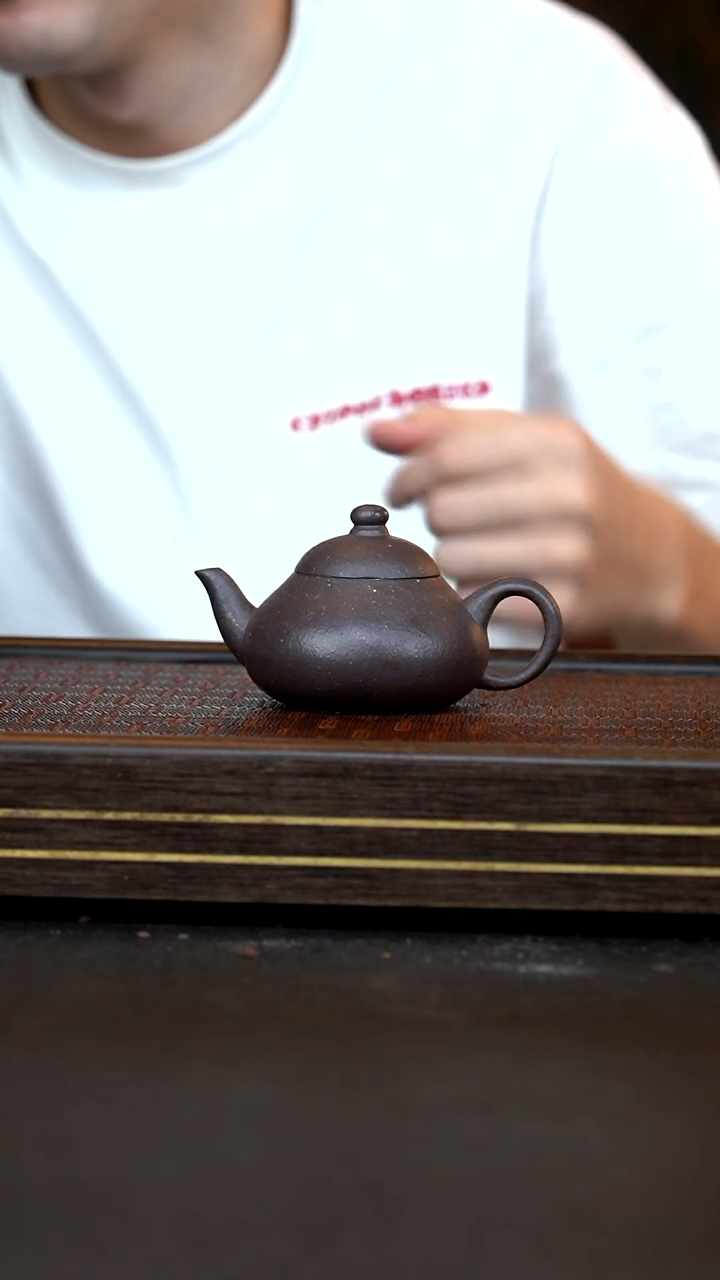 茶壶紫砂CZP   大水潭天青泥    矮梨   130cc