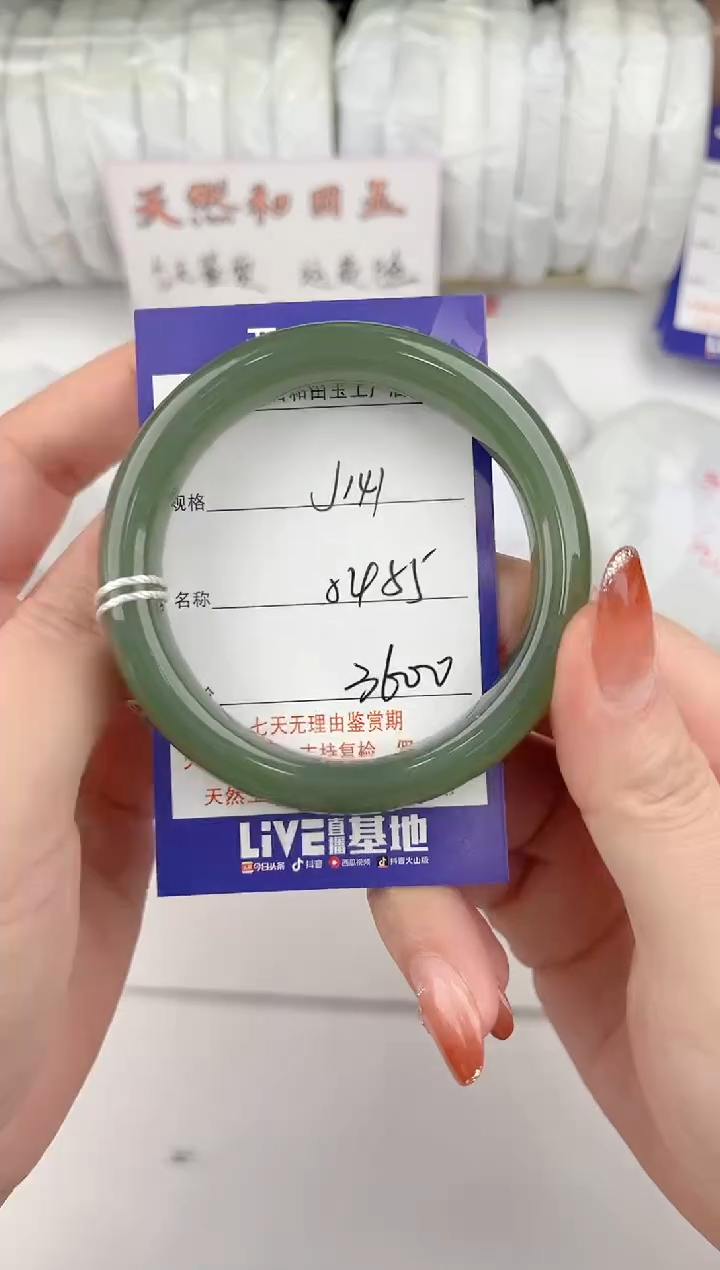 【闪购商品】和田玉手镯未镶嵌141颜色微差无瑕