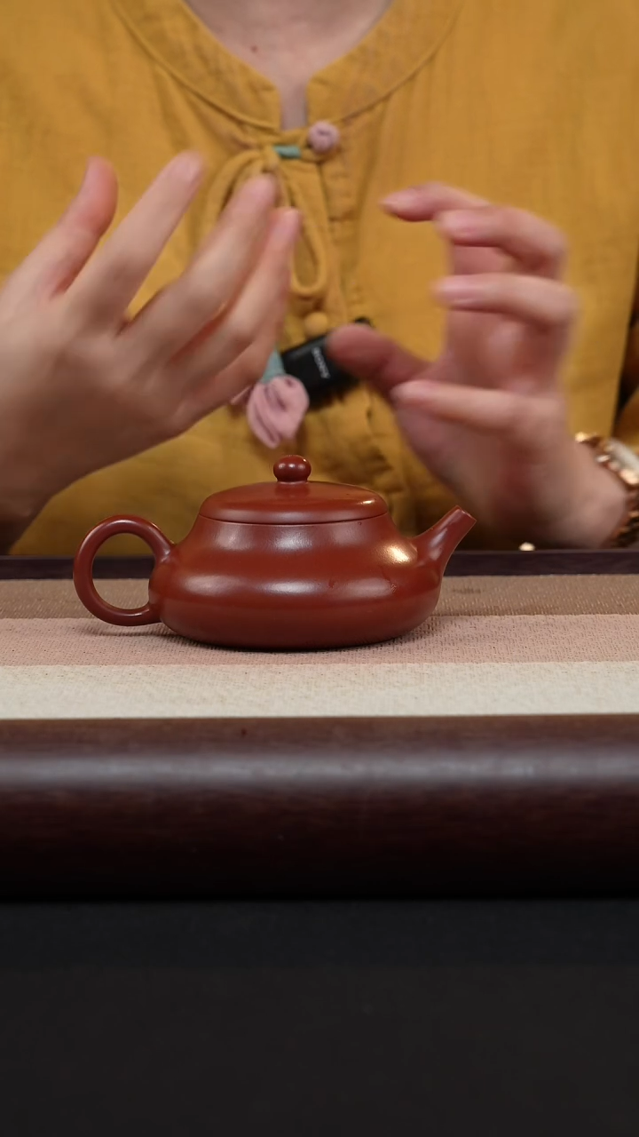 【闪购商品】紫砂茶壶玉乳-朱泥-陈春芬MH-1719