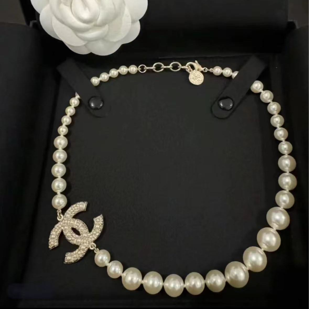 未使用 Chanel/香奈儿 100周年珍珠项链经典 /首饰
