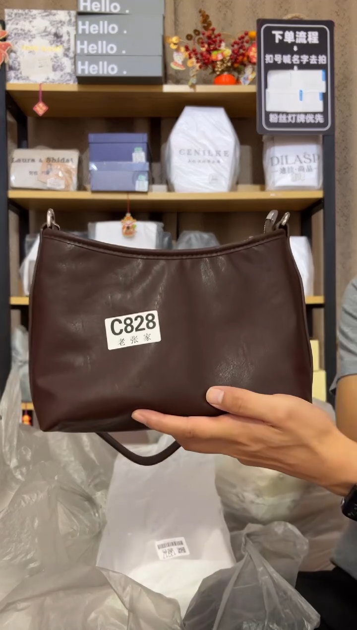小牛剖层皮革老张家女包828