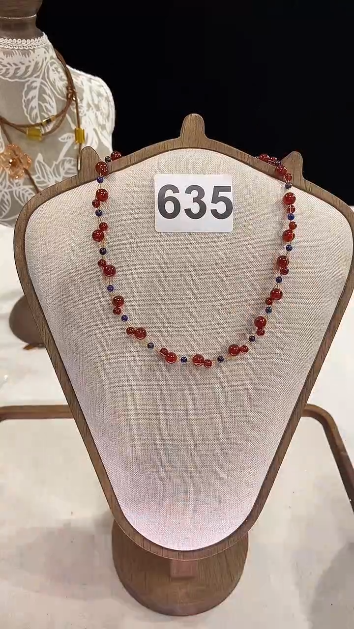 项链钛钢淡水珍珠635