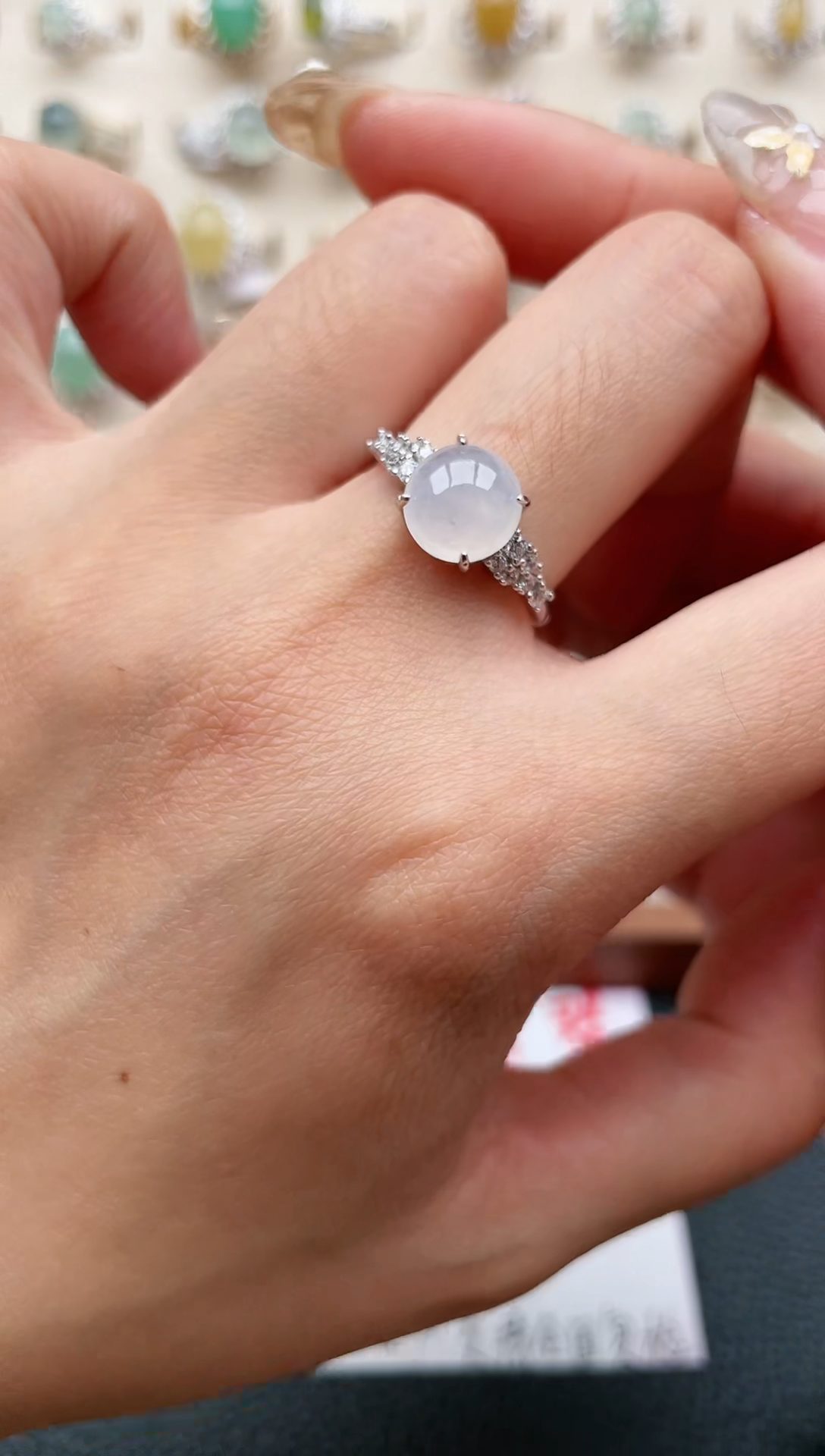 【闪购商品】翡翠戒指银S925镶嵌1111