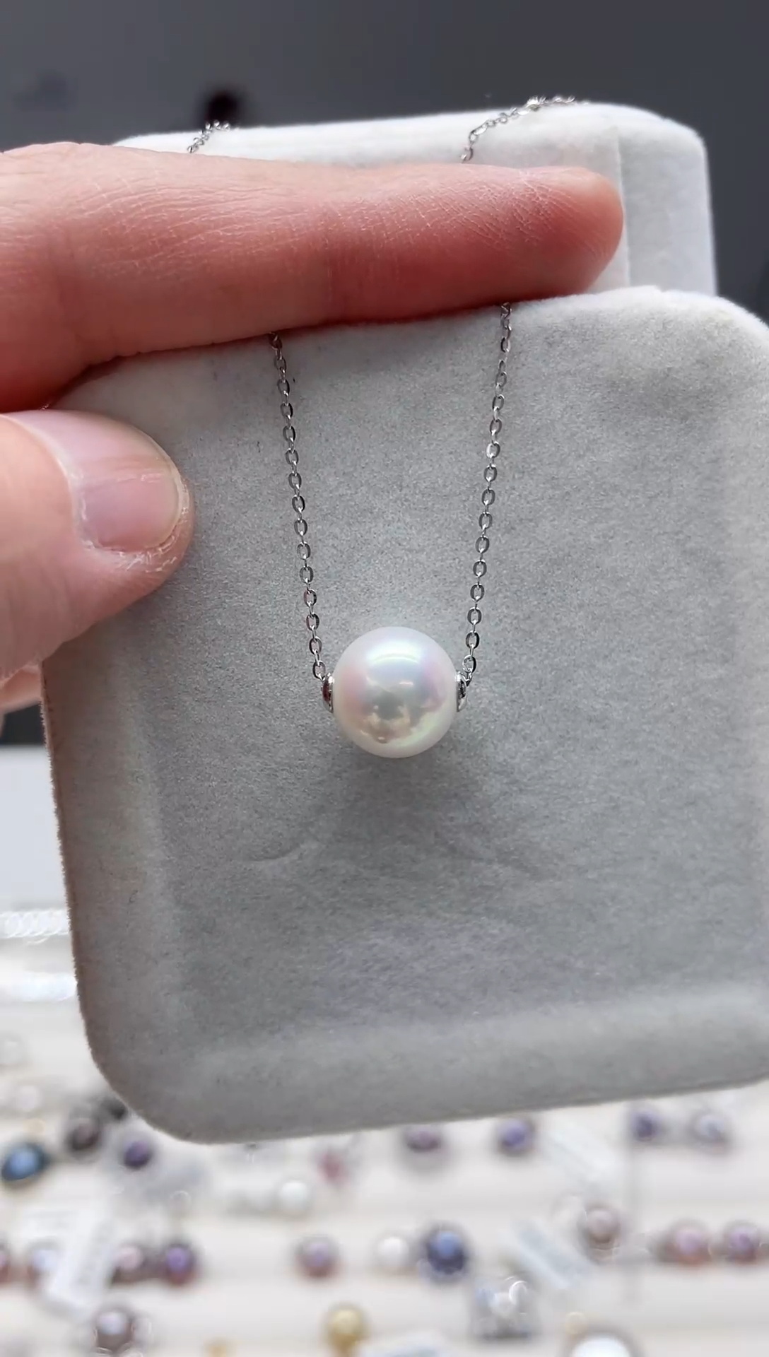 【闪购商品】淡水珍珠吊坠(不含链)银S925镶嵌吊坠
