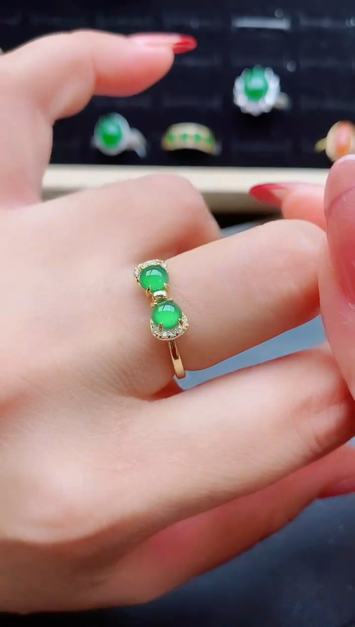 【闪购商品】翡翠戒指银S925镶嵌321321