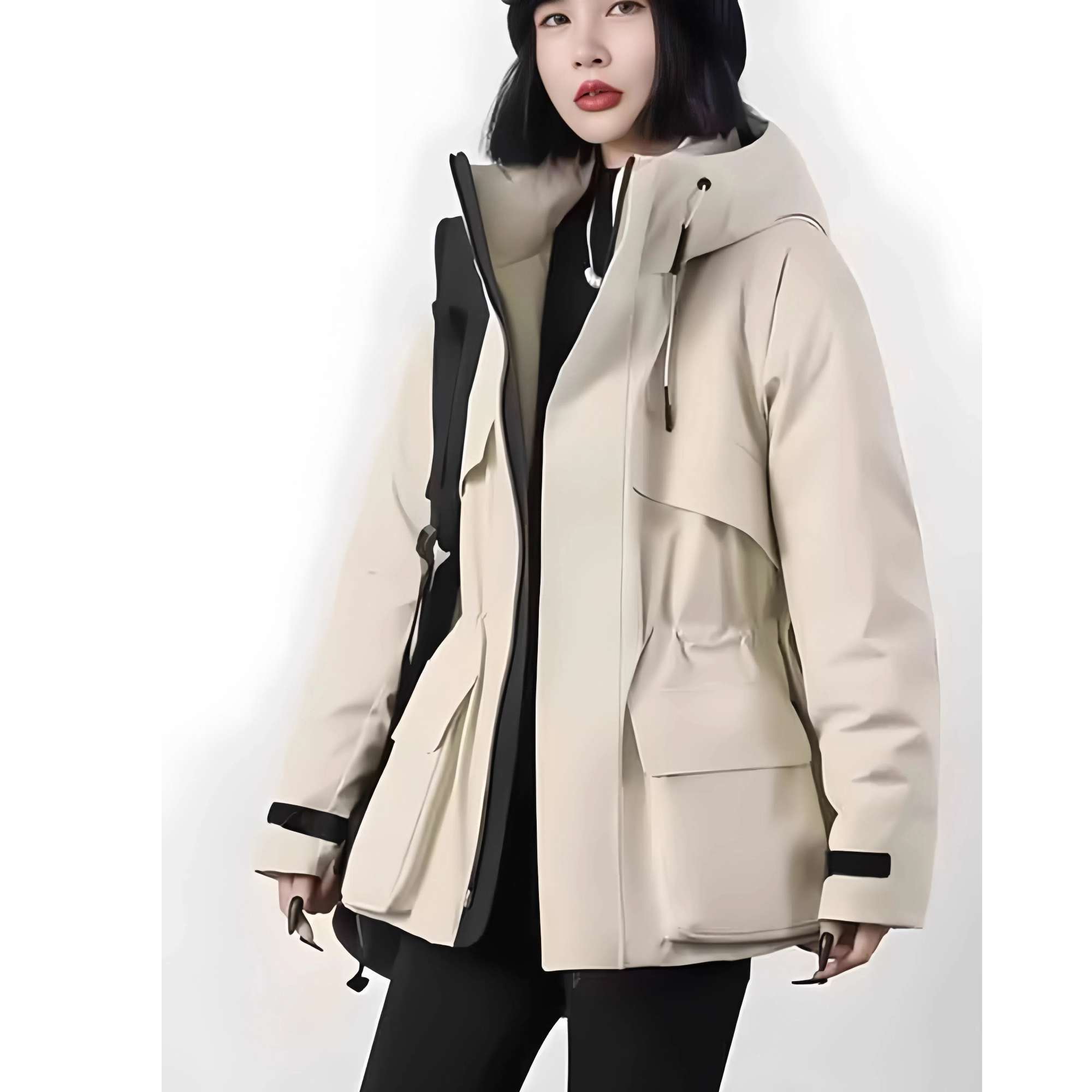 0312明星同款修身型常规款冬季厚款派克服运动韩版外明星