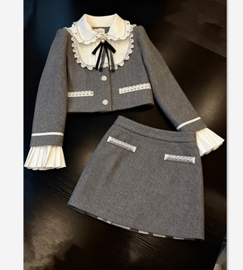 2025年秋冬洋气小香风法式气质INS风轻熟风小个子时尚套装套装女