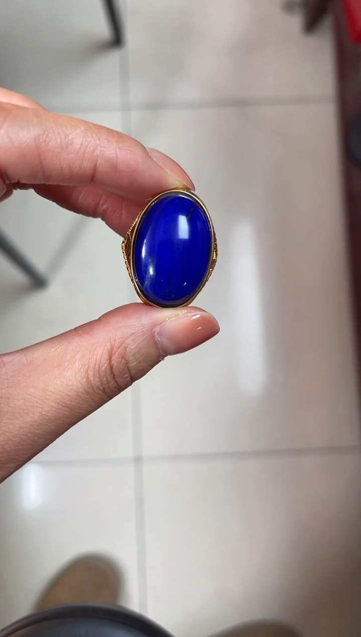 【闪购商品】青金石戒指未镶嵌戒指1号