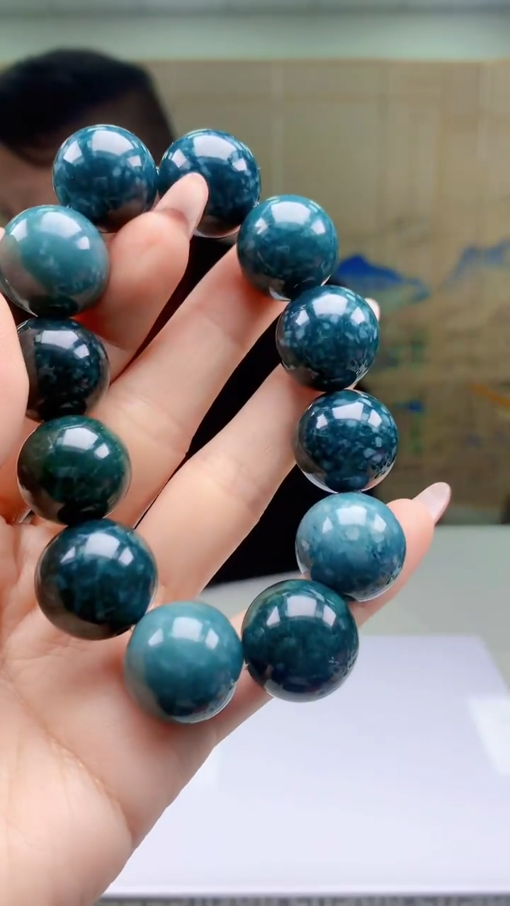 【闪购商品】定制翡翠未镶嵌4969ty-毛货手串34