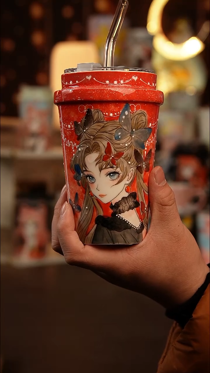 (玉泥）景德镇手工手绘文创陶瓷杯