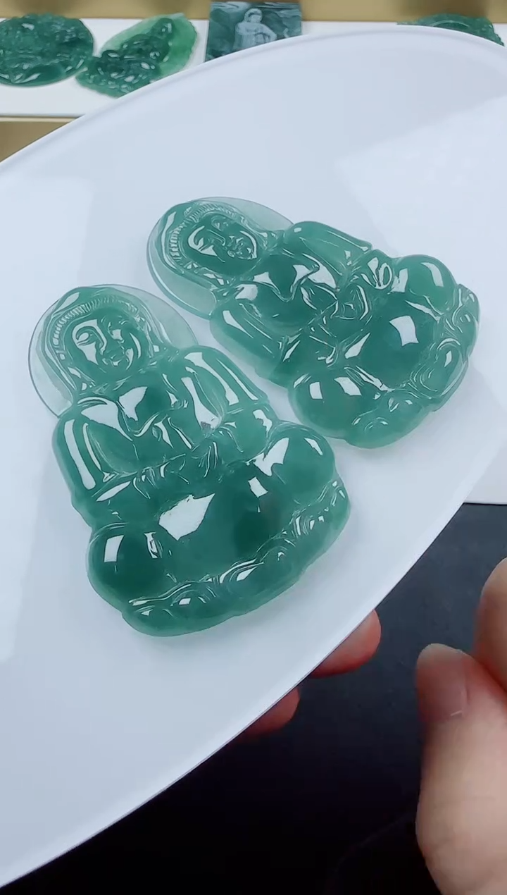 翡翠未镶嵌颈饰观音多样性发货随机一件发货