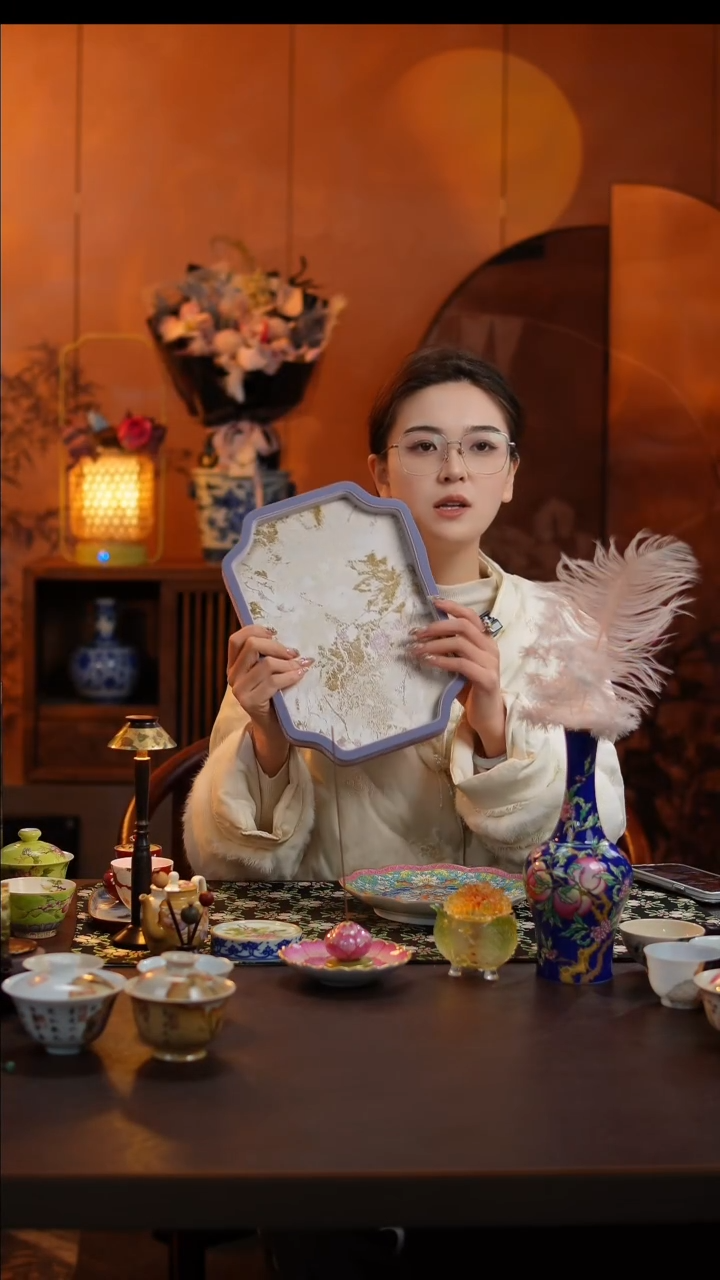 【闪购商品】景德镇大乔推荐好物木质刺绣包边茶盘