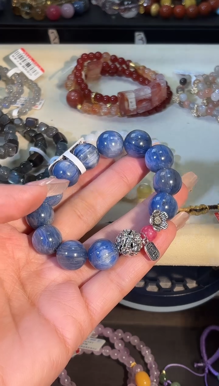 未镶嵌蓝晶石手串k384多样性发货一件