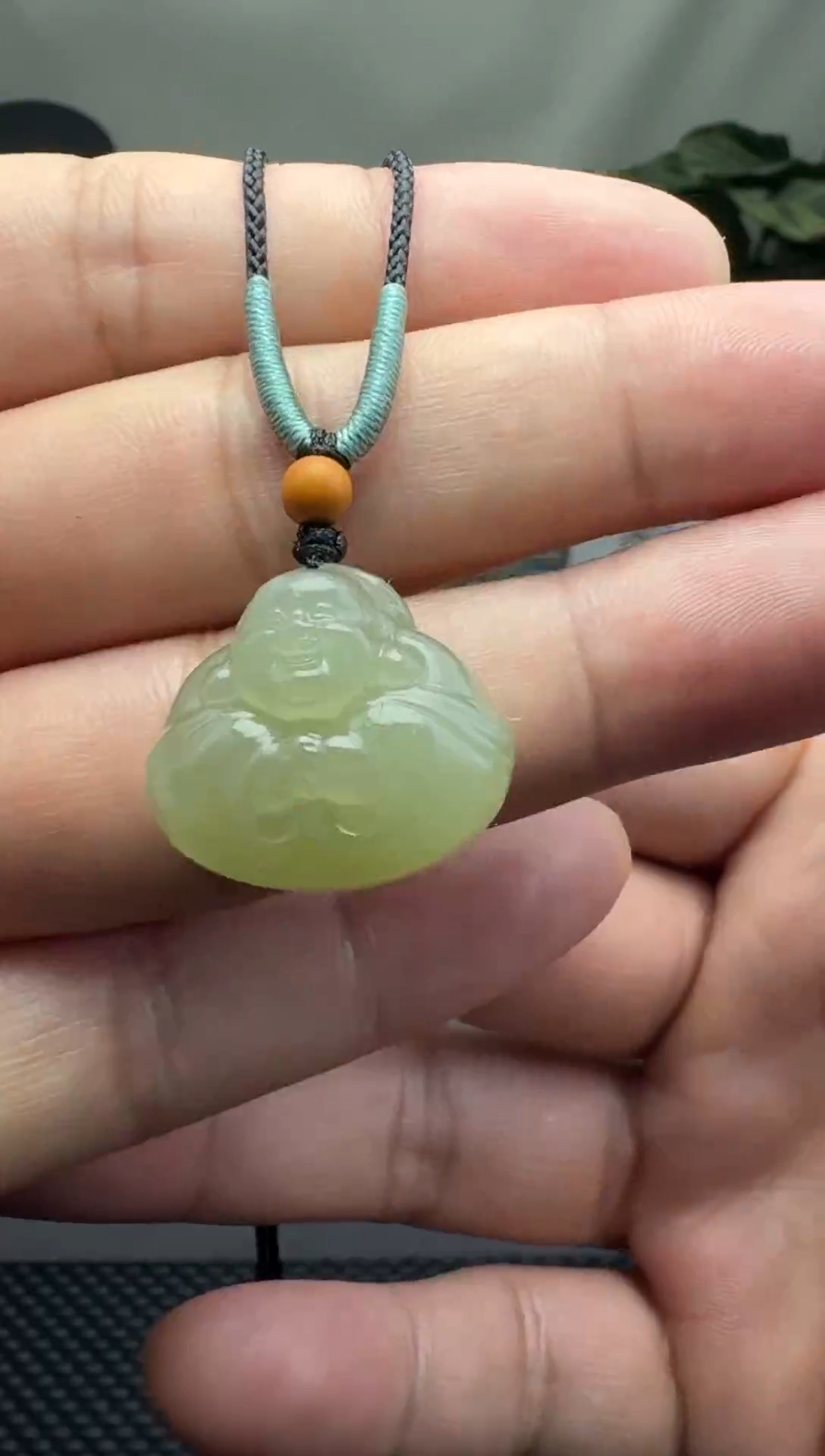 颈饰未镶嵌和田玉22mm 抱抱佛 赠绳  完美主义慎拍