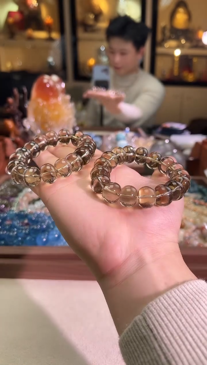 未镶嵌手链水晶16mm+魔晶宙斯算盘珠（多样性发一）