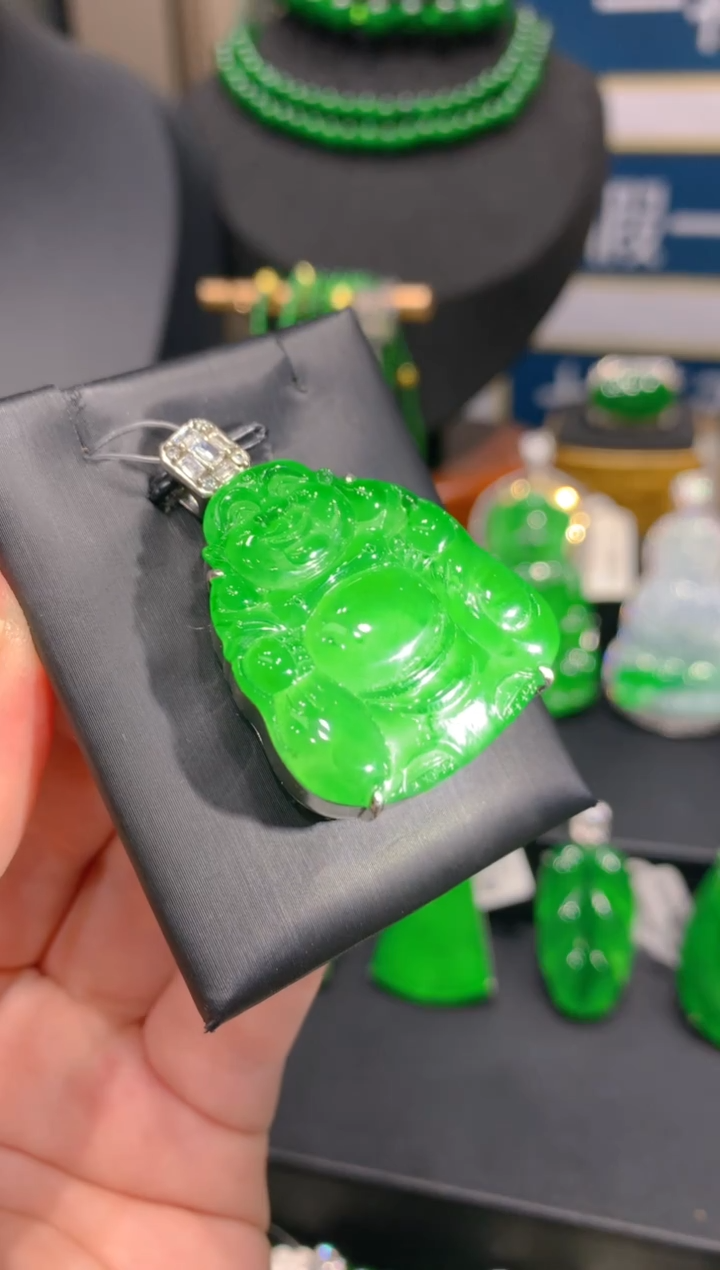 颈饰银S925镶嵌翡翠13一季