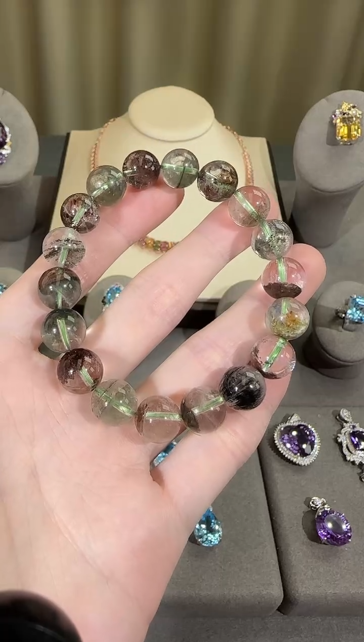 未镶嵌手串水晶11mm四季幽灵手串