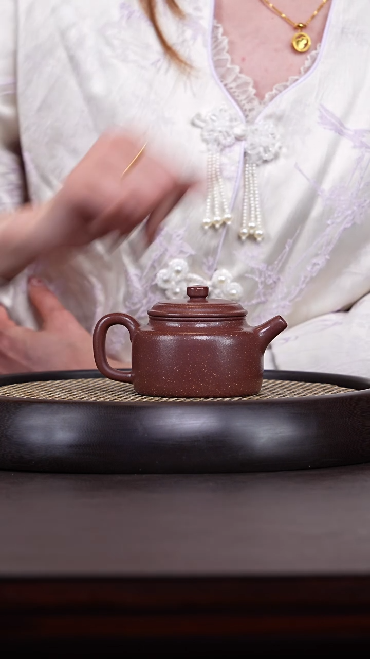 【闪购商品】紫砂茶壶十竹斋16-11 紫玉金砂德钟