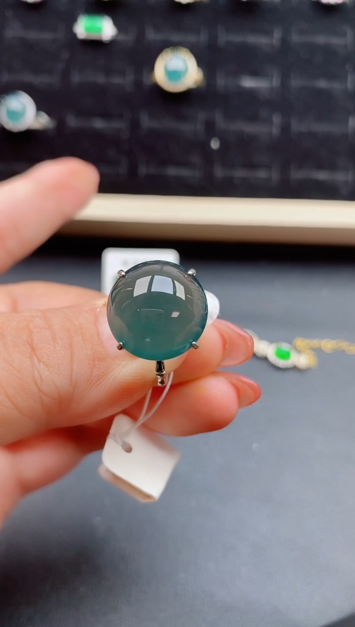 【闪购商品】翡翠戒指银S925镶嵌1212